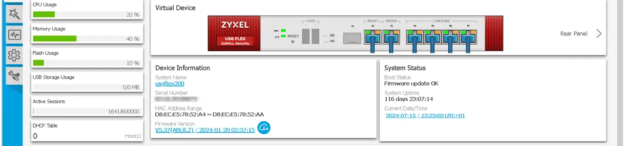 Zyxel, Parfe-feu, solution de Cybersécurité