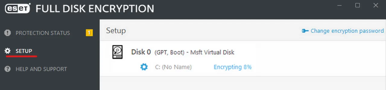 Cryptage de disque avec Eset Full Disk Encryption